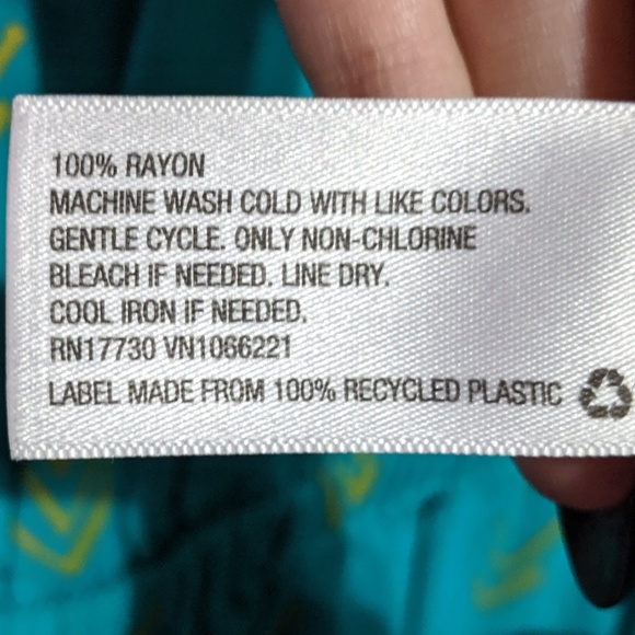 Teal Massimo Dress with Yellow Pattern - Picture 5 of 5